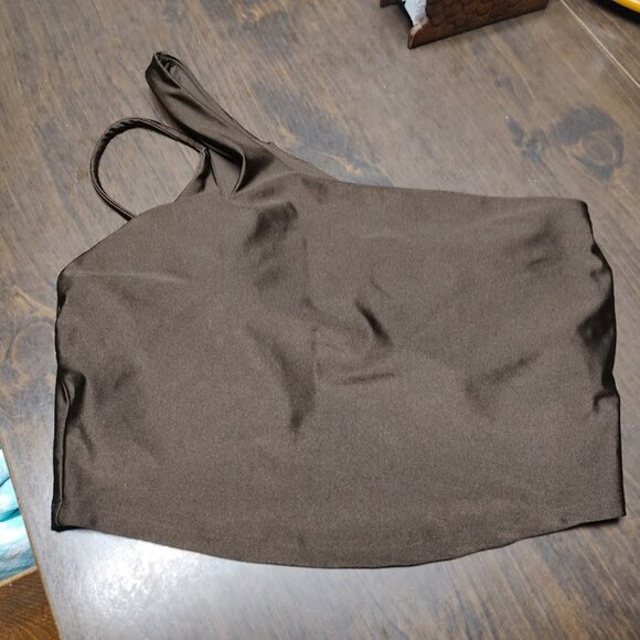 New Old Navy Active Brown One Shoulder Strap Size Women's L - Picture 1 of 2